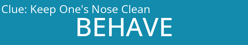 Keep One's Nose Clean