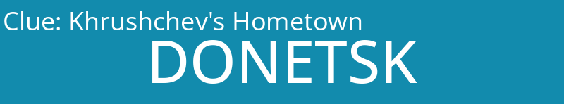Khrushchev's Hometown