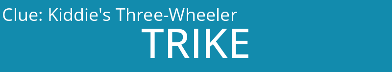 Kiddie's Three-Wheeler
