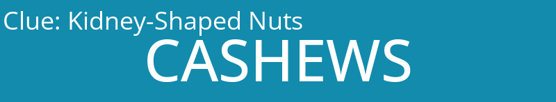 Kidney-Shaped Nuts