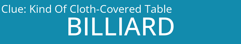 Kind Of Cloth-Covered Table