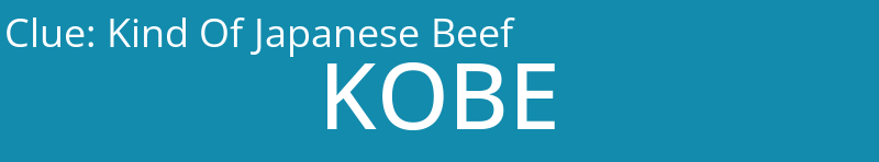 Kind Of Japanese Beef