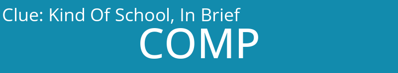 Kind Of School, In Brief