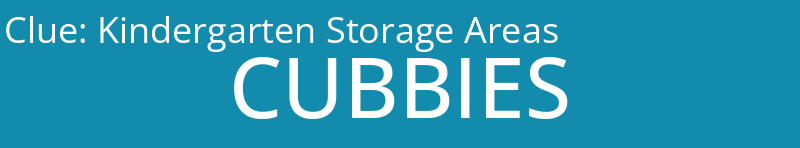 Kindergarten Storage Areas