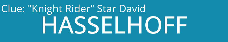 "Knight Rider" Star David