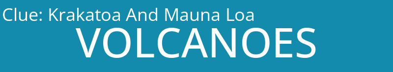 Krakatoa And Mauna Loa