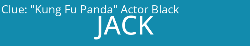 "Kung Fu Panda" Actor Black