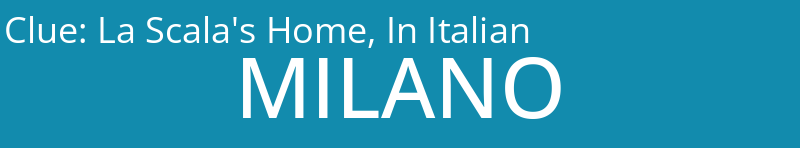 La Scala's Home, In Italian