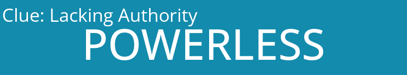 Lacking Authority
