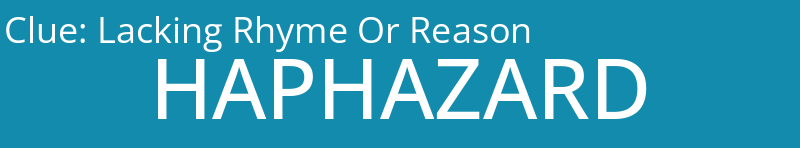 Lacking Rhyme Or Reason