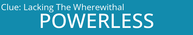 Lacking The Wherewithal