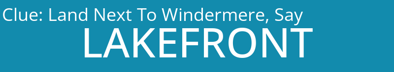 Land Next To Windermere, Say