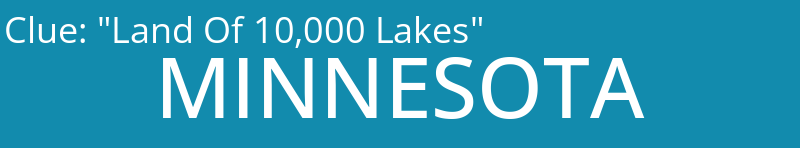 "Land Of 10,000 Lakes"
