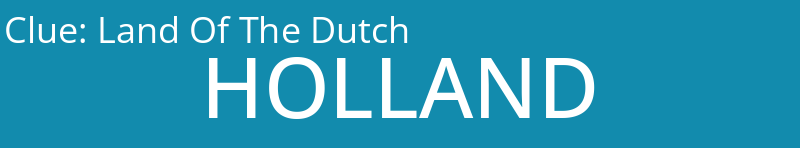 Land Of The Dutch