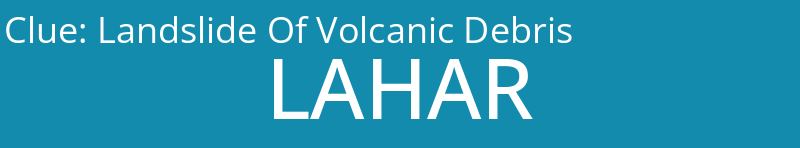 Landslide Of Volcanic Debris