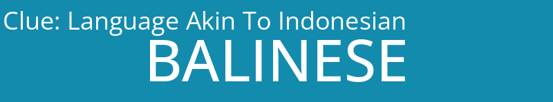Language Akin To Indonesian