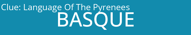 Language Of The Pyrenees