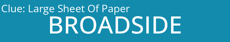 Large Sheet Of Paper