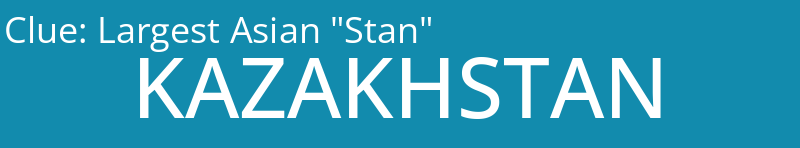 Largest Asian "Stan"