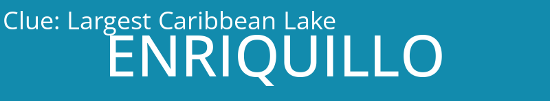 Largest Caribbean Lake