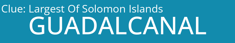 Largest Of Solomon Islands