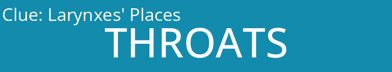 Larynxes' Places