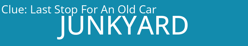 Last Stop For An Old Car