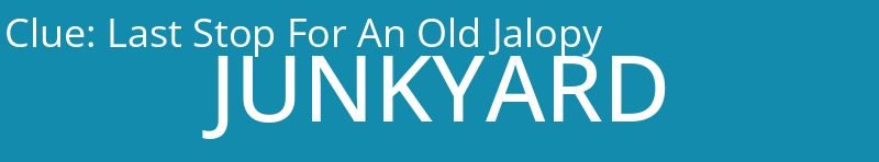 Last Stop For An Old Jalopy