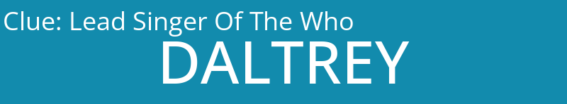 Lead Singer Of The Who