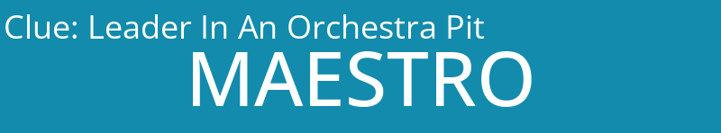 Leader In An Orchestra Pit