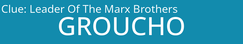 Leader Of The Marx Brothers
