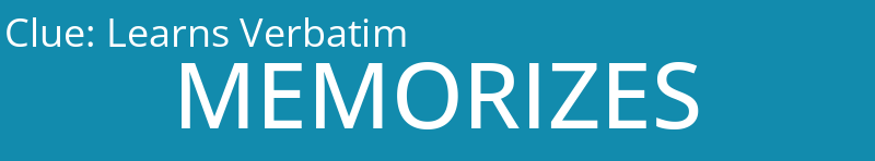 Learns Verbatim