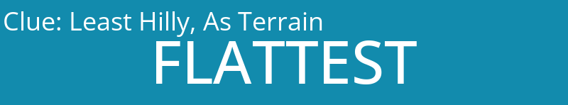 Least Hilly, As Terrain