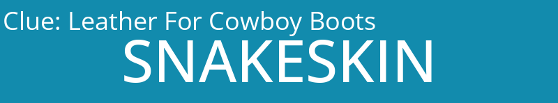 Leather For Cowboy Boots