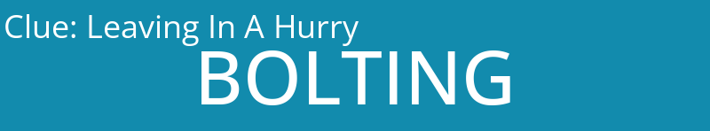 Leaving In A Hurry
