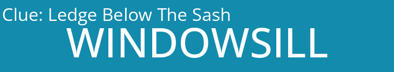 Ledge Below The Sash