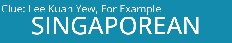 Lee Kuan Yew, For Example