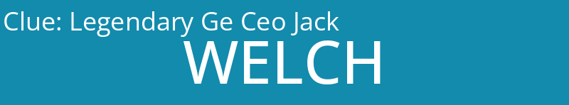 Legendary Ge Ceo Jack