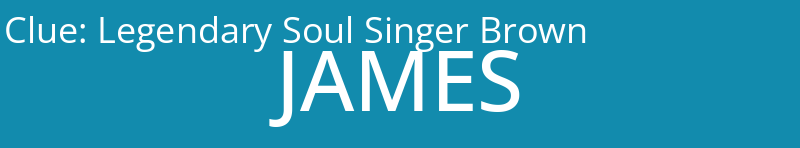 Legendary Soul Singer Brown