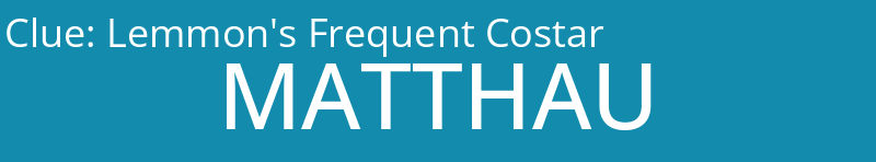 Lemmon's Frequent Costar