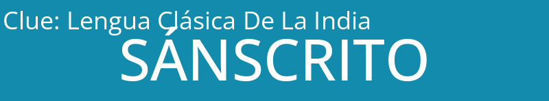 Lengua Clásica De La India
