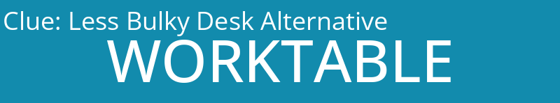 Less Bulky Desk Alternative