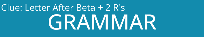Letter After Beta + 2 R's