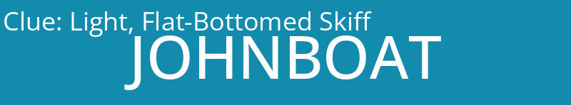Light, Flat-Bottomed Skiff