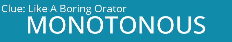 Like A Boring Orator