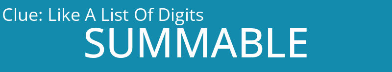 Like A List Of Digits