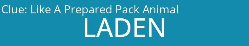 Like A Prepared Pack Animal