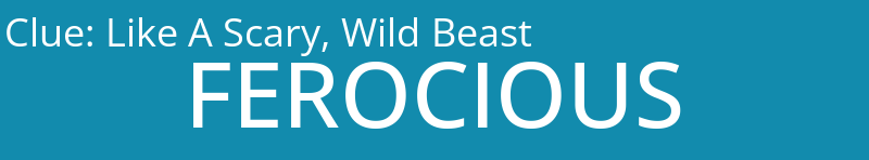 Like A Scary, Wild Beast