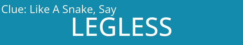 Like A Snake, Say