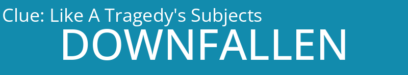 Like A Tragedy's Subjects